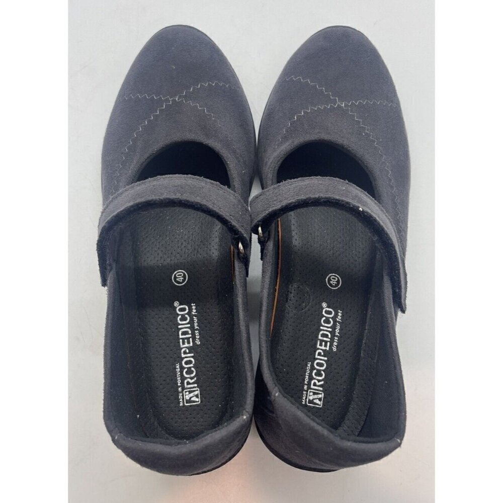 Arcopedico Womens L18 Mary Jane Shoes Flats Antracite Gray 4271-9K Lightweight 9 - Picture 7 of 9